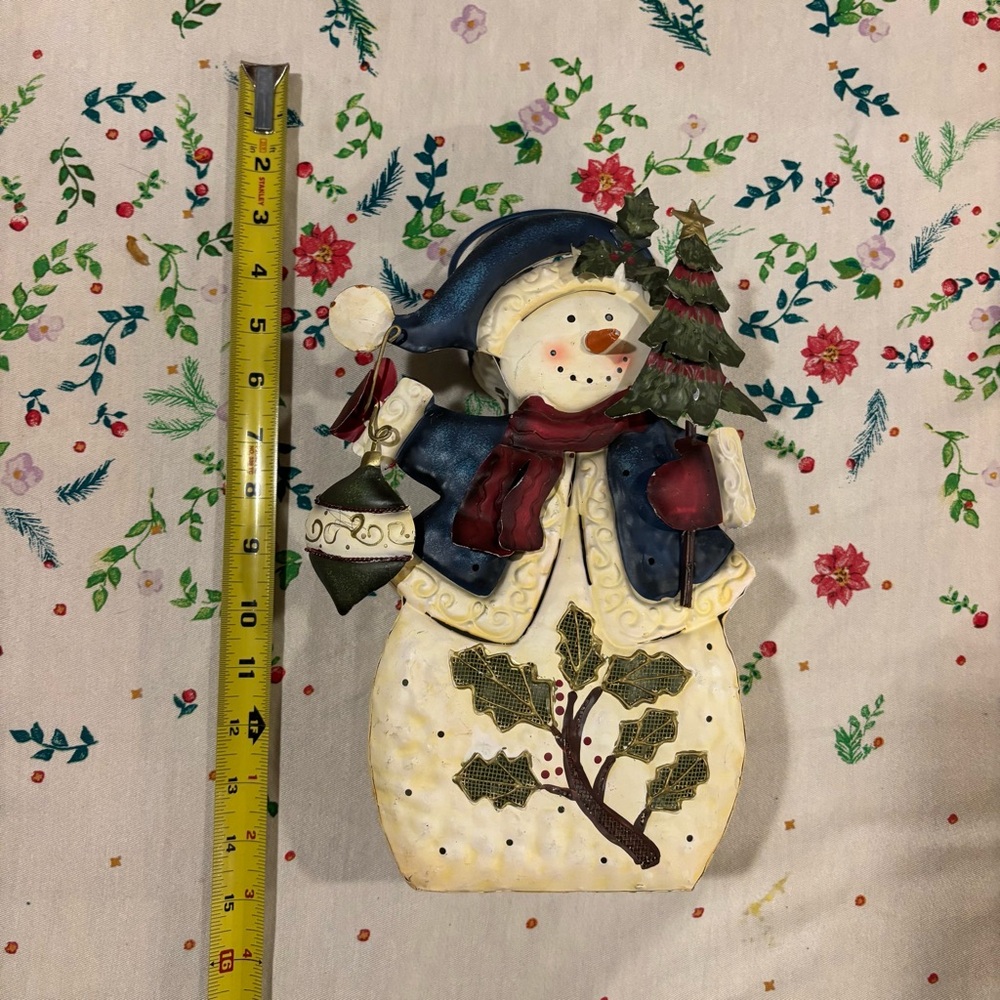 Festive Snowman Lantern Holiday Decor